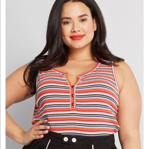 ModCloth Henley Tank Top